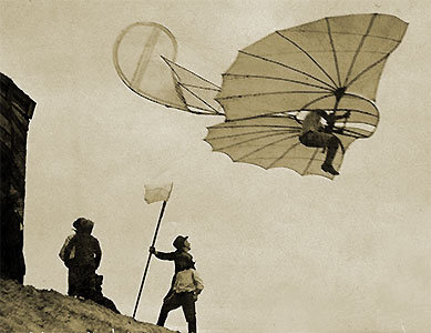 Sturmflügel-Modell (modèle d'aile de tempête) 1894. La première aile volante  JPEG - 29.5 ko